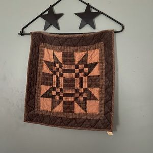 Rustic quilt wall hanging